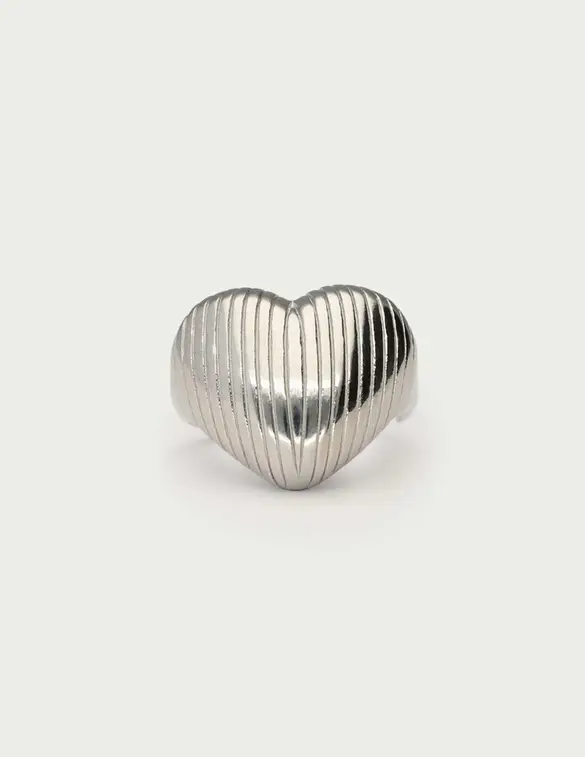 My Jewellery Ring stripe heart OS MJ13128