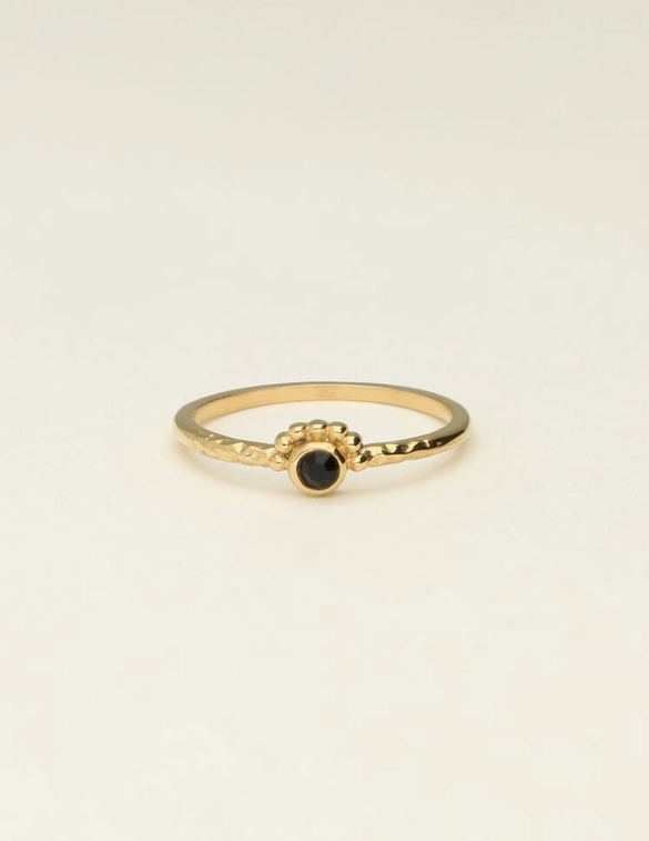 My Jewellery Ring tiny black stone MJ09526