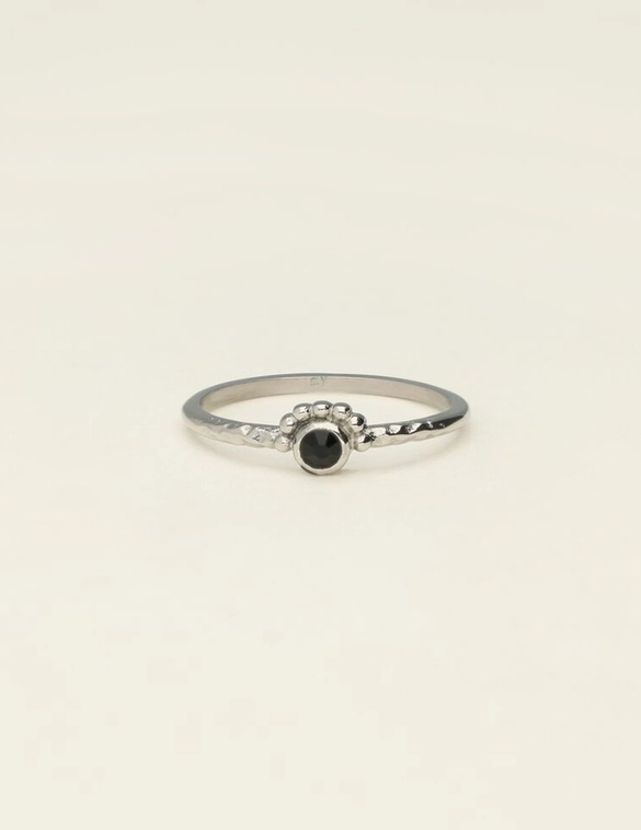 My Jewellery Ring tiny black stone MJ09526