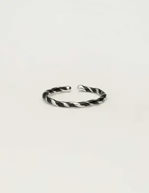 My Jewellery Ring twisted black MJ10364