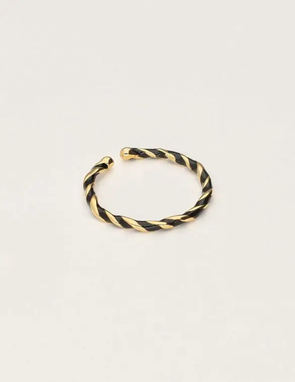 My Jewellery Ring twisted black MJ10364