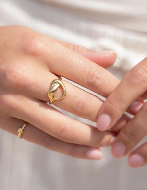My Jewellery Ring twisted heart OS MJ11247