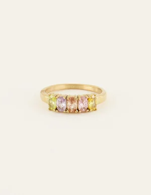 My Jewellery Ring Vintage 4 Stones Rainbow MJ06540