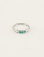 My Jewellery Ring vintage smallstone blue MJ06535