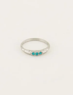 My Jewellery Ring vintage smallstone blue MJ06535