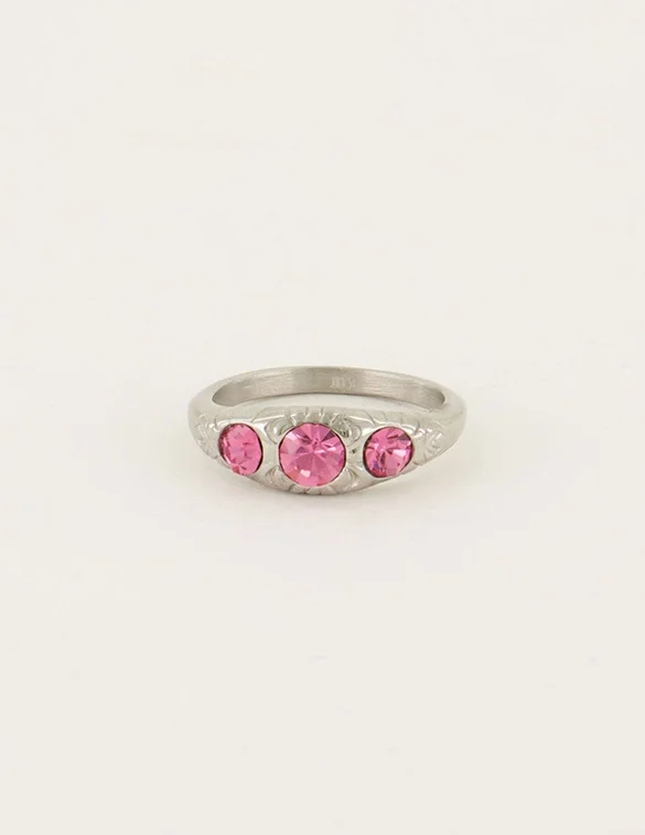 My Jewellery Ring vintage strass rose MJ06521