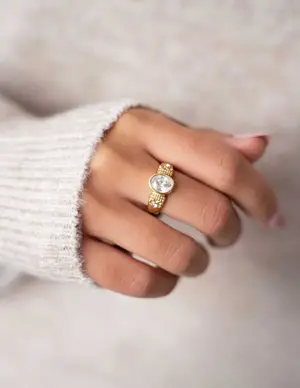 My Jewellery Ring vintage transparant stone MJ06915
