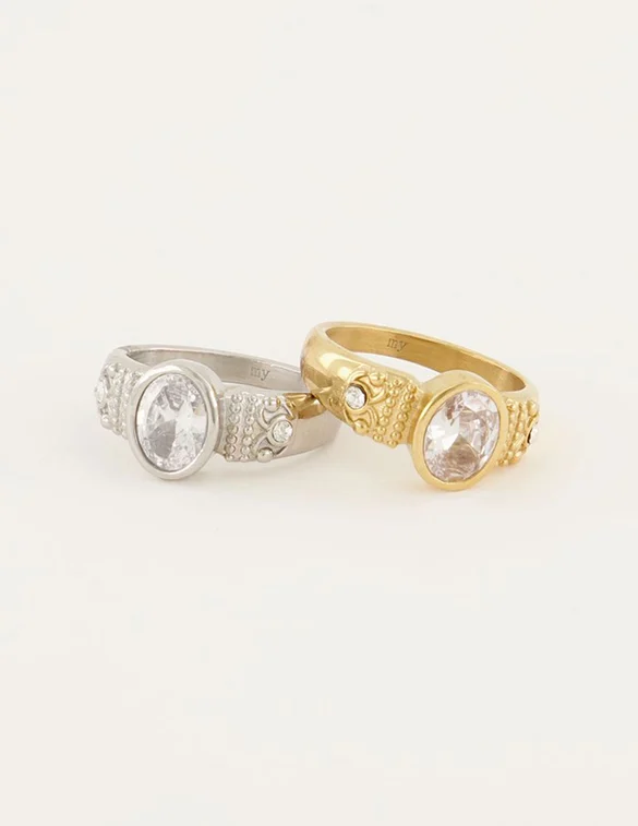 My Jewellery Ring vintage transparant stone MJ06915