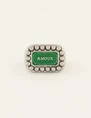 My Jewellery Ring with green amour enamel MJ07823