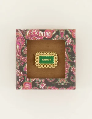 My Jewellery Ring with green amour enamel MJ07823