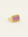 My Jewellery Ring with purple amour enamel MJ07826