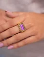 My Jewellery Ring with purple amour enamel MJ07826