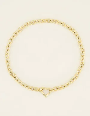 My Jewellery Schakelketting met hartjes slu MJ04068