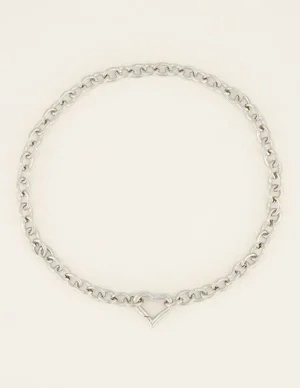 My Jewellery Schakelketting met hartjes slu MJ04068