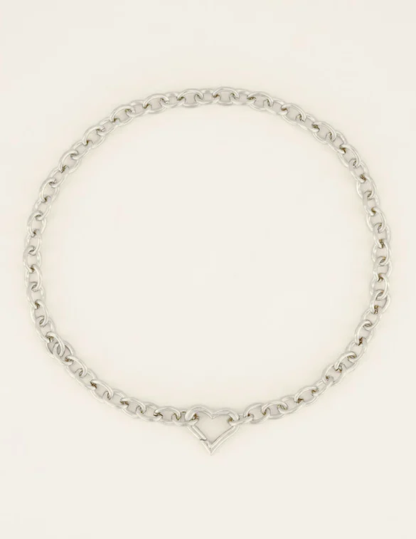 My Jewellery Schakelketting met hartjes slu MJ04068