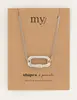 My Jewellery Shapes ketting met rechthoek MJ05561