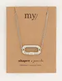 My Jewellery Shapes ketting met rechthoek MJ05561