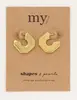 My Jewellery Shapes oorhangers plat vierkant MJ05460