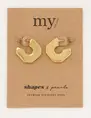 My Jewellery Shapes oorhangers plat vierkant MJ05460