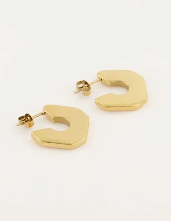 My Jewellery Shapes oorhangers plat vierkant MJ05460