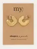 My Jewellery Shapes oorhangers plat vierkant MJ05460