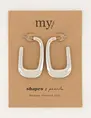 My Jewellery Shapes oorhangers rechthoek MJ05659