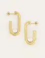 My Jewellery Shapes oorhangers rechthoek parel MJ05664