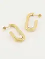 My Jewellery Shapes oorhangers rechthoek parel MJ05664