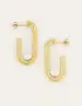 My Jewellery Shapes oorhangers rechthoek parel MJ05664