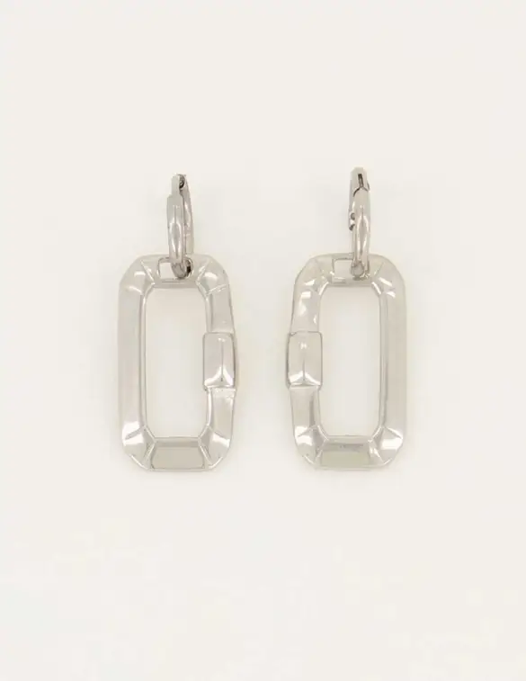 My Jewellery Shapes oorringen rechthoek klein MJ05562