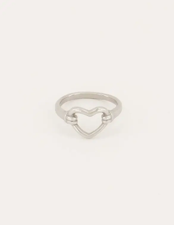 My Jewellery Shapes ring met open hartje MJ06049