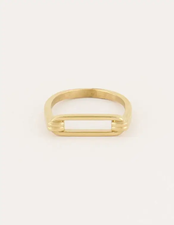 My Jewellery Shapes ring met open rechthoek MJ06050