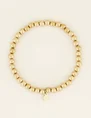 My Jewellery Stretch armband stalen kralen MJ03859