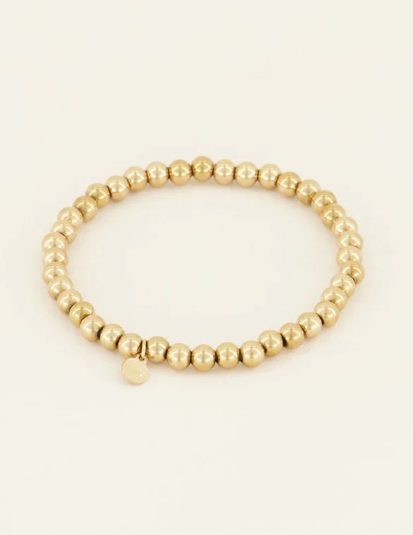 My Jewellery Stretch armband stalen kralen MJ03859