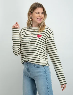 My Jewellery Striped top with patch MJ07295