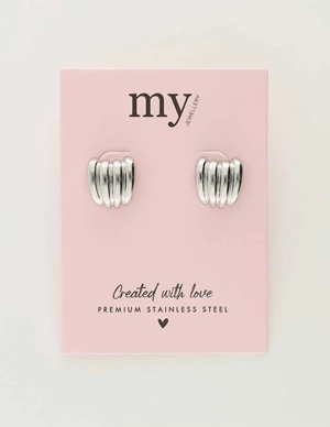 My Jewellery stud with four lines MJ10712