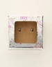 My Jewellery Studs 3 square strass multi black MJ09486