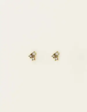 My Jewellery Studs 3 square strass transparant MJ09487