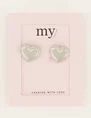 My Jewellery Studs big hearts MJ07479