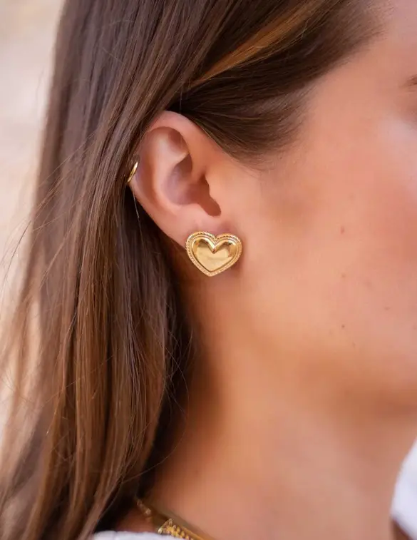 My Jewellery Studs big hearts MJ07479