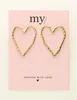 My Jewellery Studs big open heart MJ09538
