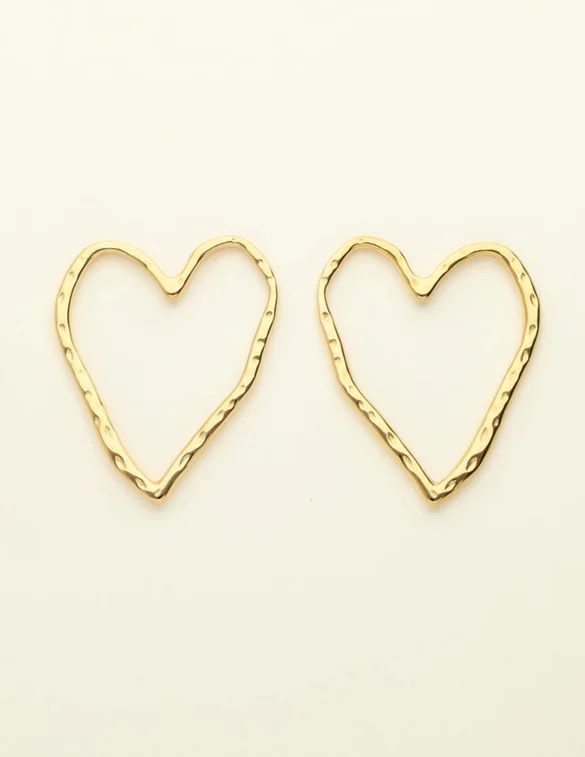My Jewellery Studs big open heart MJ09538