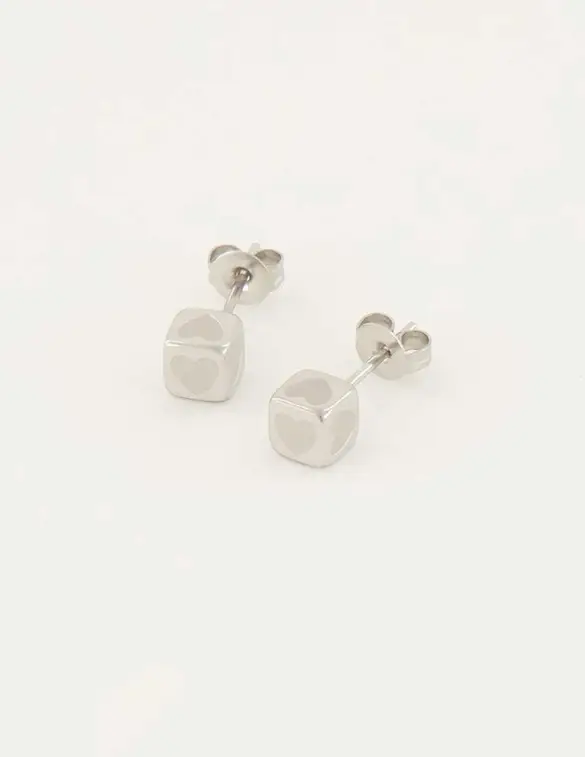 My Jewellery Studs blokje hart MJ05662