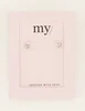 My Jewellery Studs heart stone MJ07324
