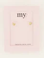 My Jewellery Studs heart stone MJ07324