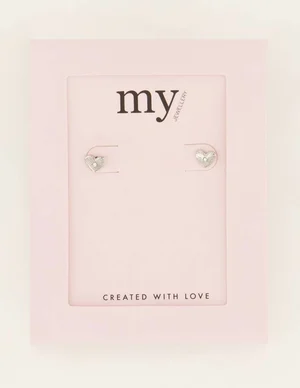 My Jewellery Studs heart stone MJ07324