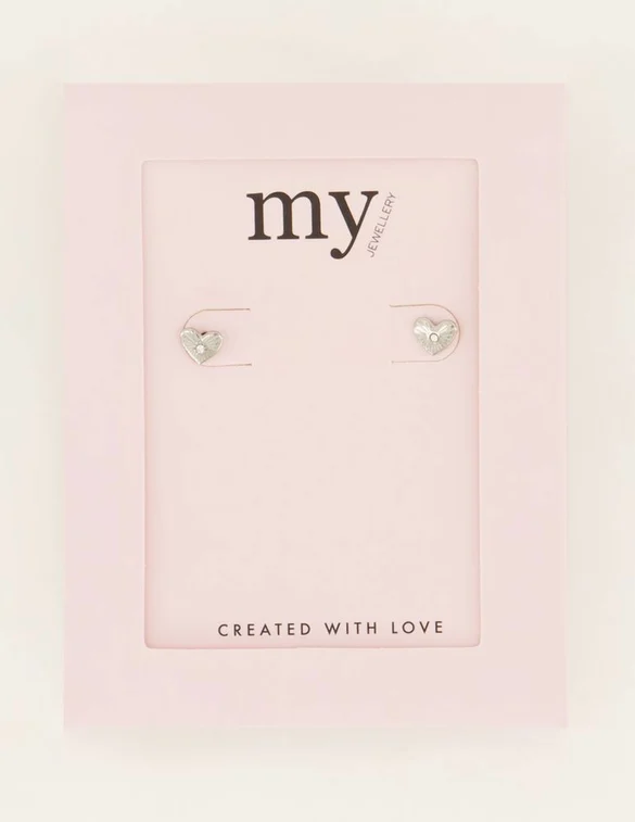 My Jewellery Studs heart stone MJ07324