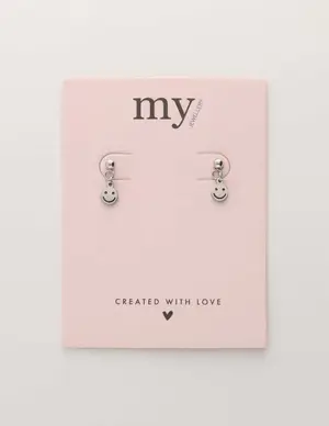 My Jewellery Studs met drop smiley MJ10318