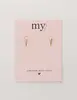 My Jewellery Studs sharp triangle MJ10324