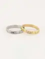My Jewellery Vintage ring met witte rechthoek MJ05927